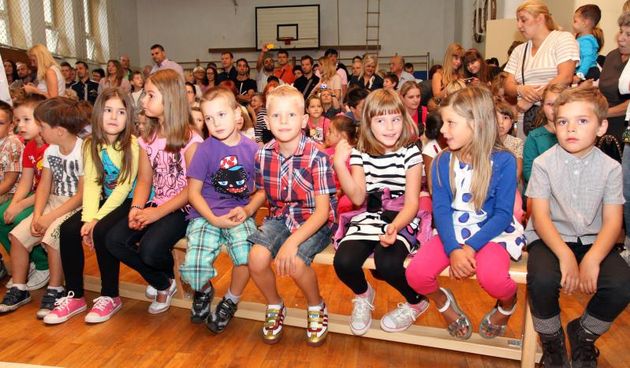 Prvi dan nastave. Photo: Goran Kovacic/PIXSELL