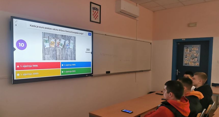 Učenici 1. i 2. razreda Pomorske škole Zadar sudjelovali na nacionalnom natjecanju “Europski kviz o novcu” Učenici 1. i 2. razreda Pomorske škole Zadar sudjelovali na nacionalnom natjecanju “Europski kviz o novcu”
