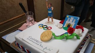 Hrvatski olimpijci svečano dočekani na Plesu. Sandra Perković, Šime Fantela, Igor Marenić, Tonči Stipanović. Photo: Dalibor Urukalovic/PIXSELL Hrvatski olimpijci svečano dočekani na Plesu. Sandra Perković, Šime Fantela, Igor Marenić, Tonči Stipanović. Photo: Dalibor Urukalovic/PIXSELL