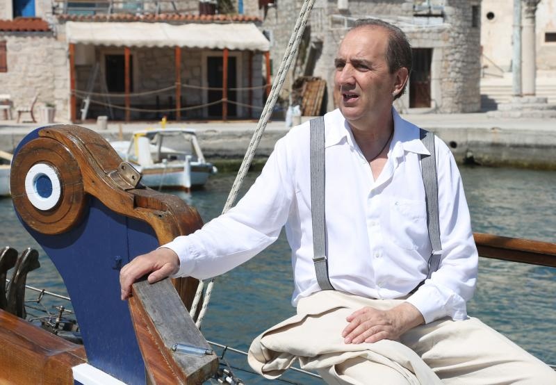 Mladen Grdović i Ivana Kovač u Prvić Šepurini snimili spot za pjesmu “Dva goluba”, Photo: Duško Jaramaz/PIXSELL