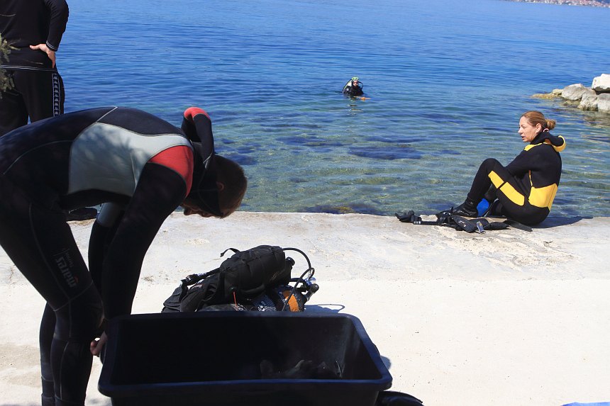 Velika akcija čišćenja podmorja u Bibinjama, foto: L.Banić