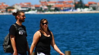 Ljetni šušur na zadarskoj rivi