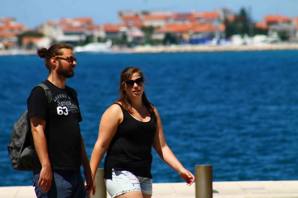 Ljetni šušur na zadarskoj rivi