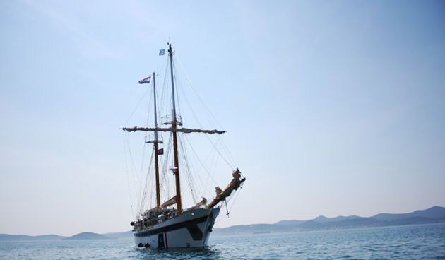 Uplovljavanje školskog broda “Kraljica mora” (Foto:Saša Čuka)