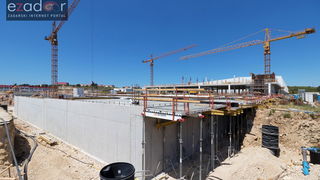 Radovi na proširenju trgovačkog centra Supernova Zadar