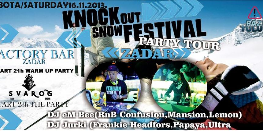 Knockout party ludilo stiže u Zadar! Knockout party ludilo stiže u Zadar!