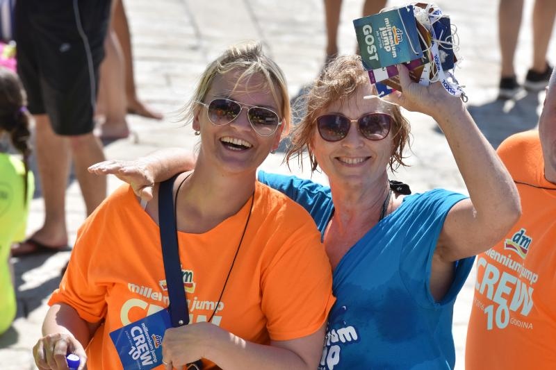 Jubilarni 10. dm Millennium Jump na zadarskoj rivi, Photo: Dino Stanin/PIXSELL Jubilarni 10. dm Millennium Jump na zadarskoj rivi, Photo: Dino Stanin/PIXSELL