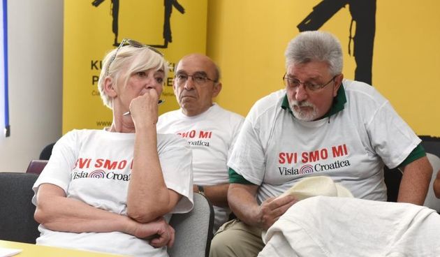 Visia Croatica je u Kuci ljudskih prava odrzala konferenciju za medije o Imunoloskom zavodu. Sanja Sarnavka. Photo: Davor Visnjic/PIXSELL