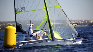 Zadar, 010909.
Europsko prvenstvo u jedrenju za klasu 49er 2009.
Danas se vozi drugi dan regata na Europskom prvenstvu u klasi 49er koje se odrzava od 29og kolovoza do 5og rujna u organizaciji JK Uskok. Iako bez jakog vjetra jedrlicari ce uspijeti odvozi Zadar, 010909.
Europsko prvenstvo u jedrenju za klasu 49er 2009.
Danas se vozi drugi dan regata na Europskom prvenstvu u klasi 49er koje se odrzava od 29og kolovoza do 5og rujna u organizaciji JK Uskok. Iako bez jakog vjetra jedrlicari ce uspijeti odvozi