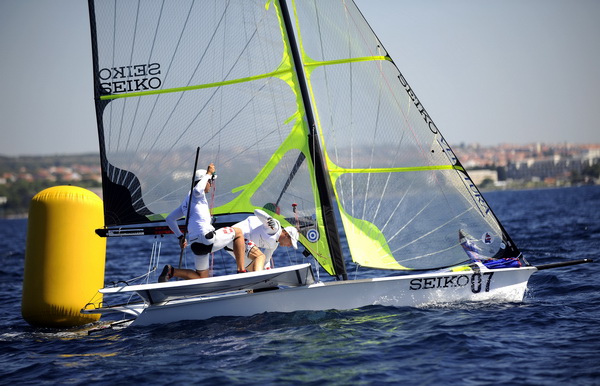 Zadar, 010909.
Europsko prvenstvo u jedrenju za klasu 49er 2009.
Danas se vozi drugi dan regata na Europskom prvenstvu u klasi 49er koje se odrzava od 29og kolovoza do 5og rujna u organizaciji JK Uskok. Iako bez jakog vjetra jedrlicari ce uspijeti odvozi Zadar, 010909.
Europsko prvenstvo u jedrenju za klasu 49er 2009.
Danas se vozi drugi dan regata na Europskom prvenstvu u klasi 49er koje se odrzava od 29og kolovoza do 5og rujna u organizaciji JK Uskok. Iako bez jakog vjetra jedrlicari ce uspijeti odvozi