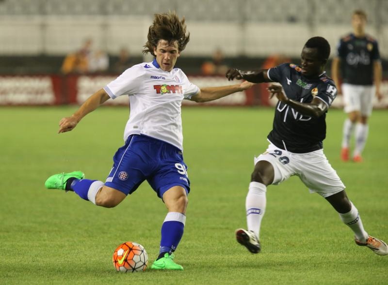 30.07.2015., stadion Poljud, Split – Prva utakmica treceg pretkola Europa lige, HNK Hajduk – Stromsgodset IF. Andrija Balić. Photo: Ivo Cagalj/PIXSELL