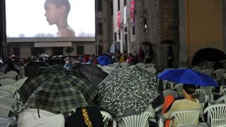 Motovun – Otvaranje 17. po redu Motovun film festivala koje je ove godine obiljezila kisa, no dobro raspolozenje je ostalo. Photo: Nina Djurdjevic/PIXSELL