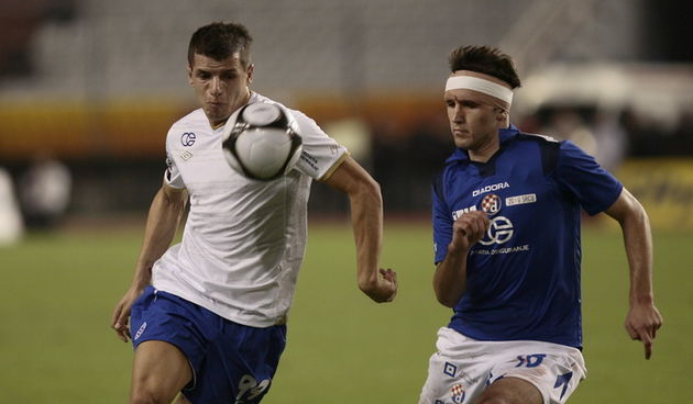 Split, 110910.  Stadion, Poljud. Nogometna utakmica, 7. kolo prve HNL,  Hajduk – Dinamo. Na slici: Anas Sharbini. Foto: Vladimir Dugandzic / CROPIX