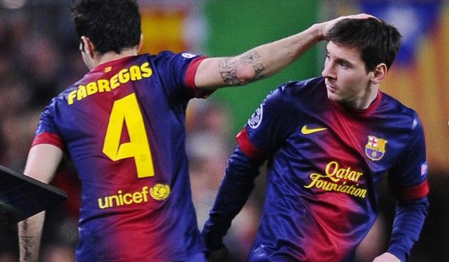 Cesc Fabregas i Lionel Messi, foto: mundodeportivo.com
