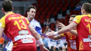 Doha, Katar – 24. svjetsko rukometno prvenstvo, 4. kolo, grupa B, Makedonija- Hrvatska. Photo: Goran Stanzl/PIXSELL