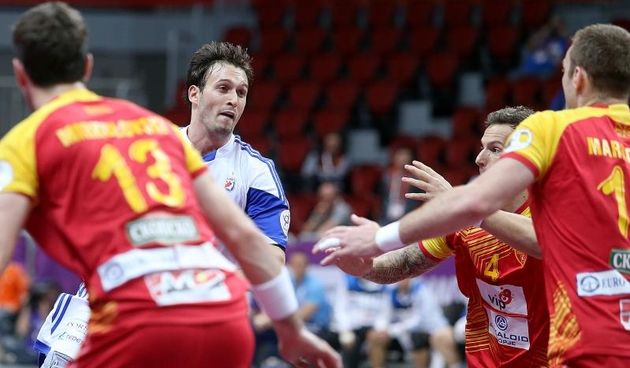 Doha, Katar – 24. svjetsko rukometno prvenstvo, 4. kolo, grupa B, Makedonija- Hrvatska. Photo: Goran Stanzl/PIXSELL