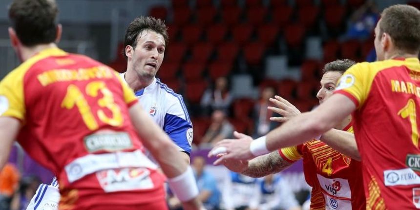Doha, Katar – 24. svjetsko rukometno prvenstvo, 4. kolo, grupa B, Makedonija- Hrvatska. Photo: Goran Stanzl/PIXSELL Doha, Katar – 24. svjetsko rukometno prvenstvo, 4. kolo, grupa B, Makedonija- Hrvatska. Photo: Goran Stanzl/PIXSELL