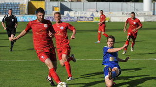 Zadar, 260513.
Stadion Stanovi.
Utakmica MAXtv 1. HNL izmedju Zadra i Splita.
Foto: Luka Gerlanc / CROPIX