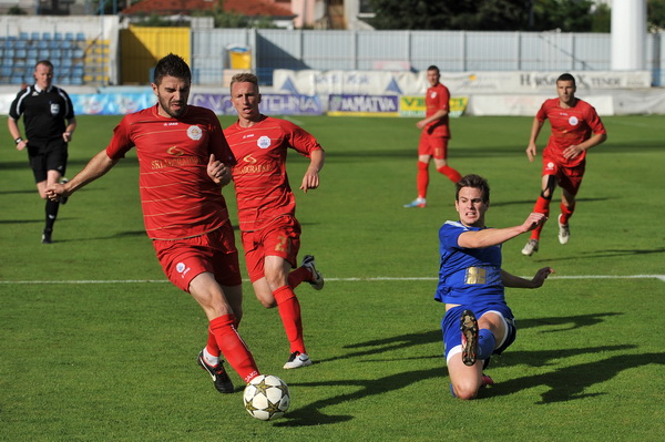 Zadar, 260513.
Stadion Stanovi.
Utakmica MAXtv 1. HNL izmedju Zadra i Splita.
Foto: Luka Gerlanc / CROPIX