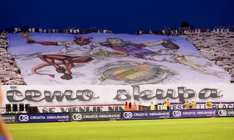 Stadion Poljud, Split – Uzvratna utakmica doigravanja za Europsku ligu, HNK Hajduk – FC Slovan Liberec 0-1. Photo: PIXSELL