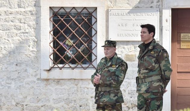 Snimanje scene iz filma “General” na zadarskom Forumu