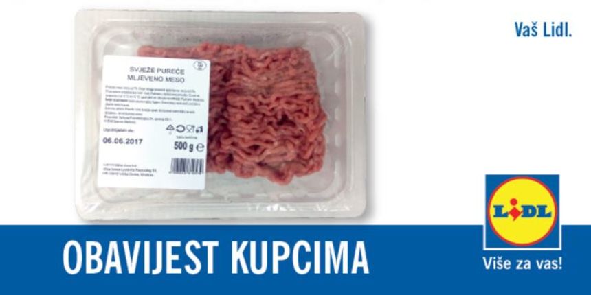 Lidl: Svježe pureće mljeveno meso Lidl: Svježe pureće mljeveno meso