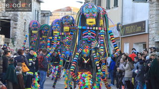 Maškarana povorka Velike Bake u Murteru