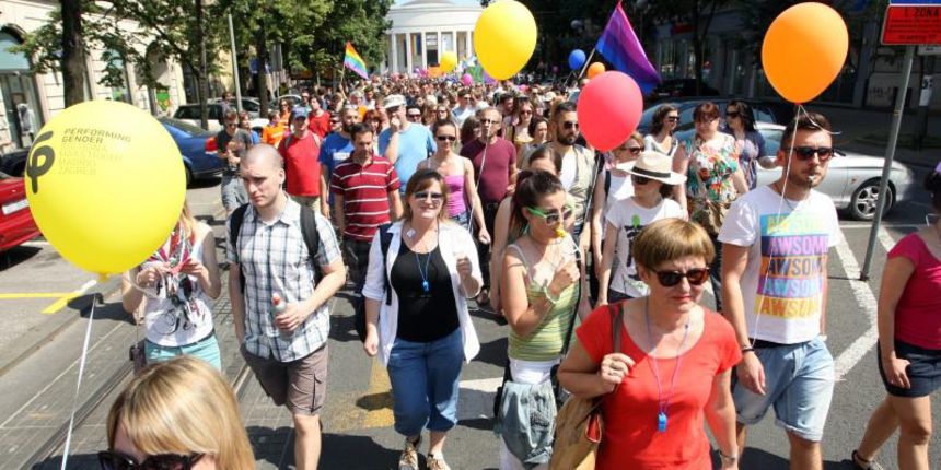 15.06.2013., Zagreb – 12. Zagreb Pride povorka, najveca dosad, prolazi ulicama grada. Photo: Dalibor Urukalovic/PIXSELL