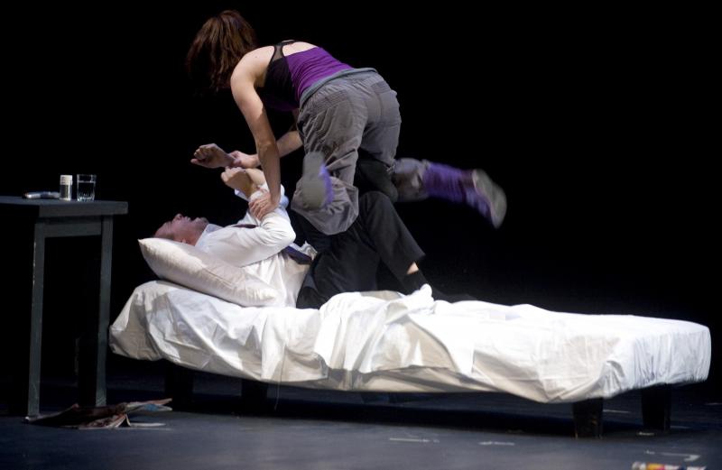 08.11.2013., Zagreb – Premijera predstave Osmi povjerenik, po romanu Renata Baretica, u reziji Sase Anocica. Photo: Daniel Kasap/PIXSELL