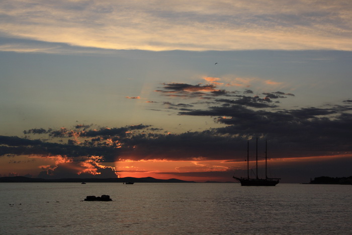 Čudesni zalazak sunca u Zadru 26. kolovoza 2012.