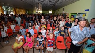 Prvi dan škole u OŠ Stanovi  ; foto Iva Perinčić
