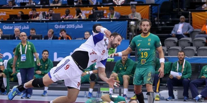 Katar – 24. svjetsko rukometno prvenstvo, osmina finala, Hrvatska – Brazil 26-25. Photo: Goran Stanzl/PIXSELL Katar – 24. svjetsko rukometno prvenstvo, osmina finala, Hrvatska – Brazil 26-25. Photo: Goran Stanzl/PIXSELL