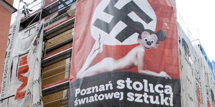 Talijanski umjetnik spojio Mickeya Mousea i svastiku Talijanski umjetnik spojio Mickeya Mousea i svastiku