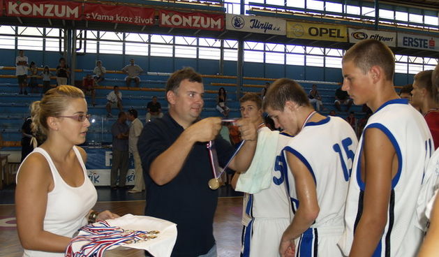 Podjela pehara i medalja, 4. Memorijalni turnir “Tomislav Knezevic”, Zadar 30.8.2008.