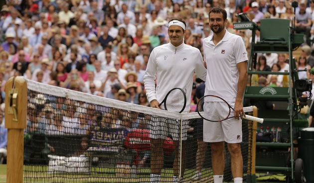 Marin Čilić i Roger Federer