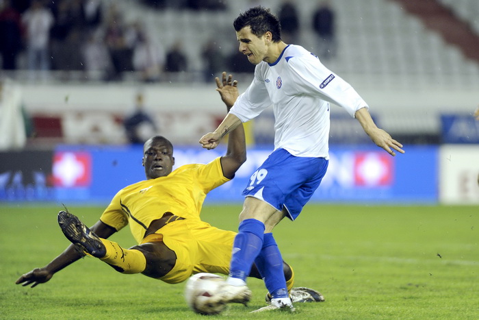 Split 011210. 
Stadion HNK Hajduka u Poljudu    
 UEFA Europska liga utakmica HNK Hajduk – FC AEK .
Na fotografiji:  Sharbini.
Foto : Paun Paunovic / CROPIX