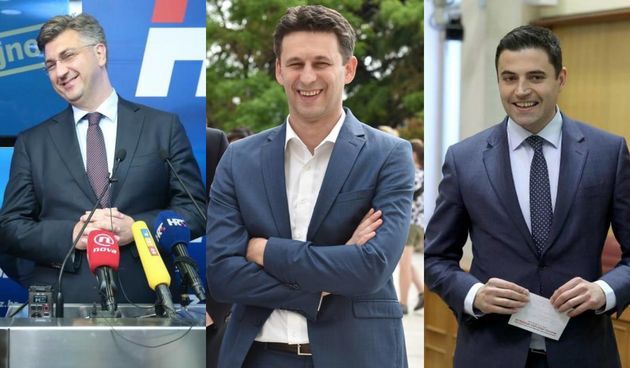 Andrej Plenković, Božo Petrov, Davor Bernardić