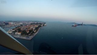 Pozdravni prelet četvorke helikoptera HRZ i PZO-a Bell-206 B Pozdravni prelet četvorke helikoptera HRZ i PZO-a Bell-206 B