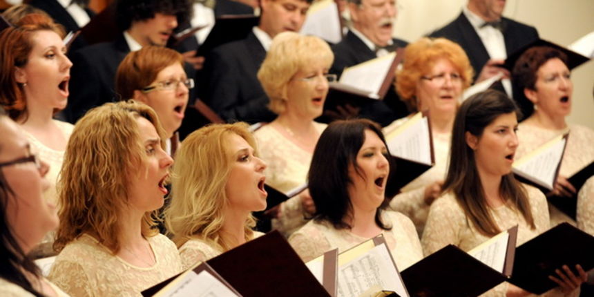 Zadar, 050510.
U svecanoj dvorani Zadarskog sveucilista odrzan je koncert mjesovitog pjevackog zbora Petar Zoranic.
Foto : Andrija Lucic / cropix Zadar, 050510.
U svecanoj dvorani Zadarskog sveucilista odrzan je koncert mjesovitog pjevackog zbora Petar Zoranic.
Foto : Andrija Lucic / cropix