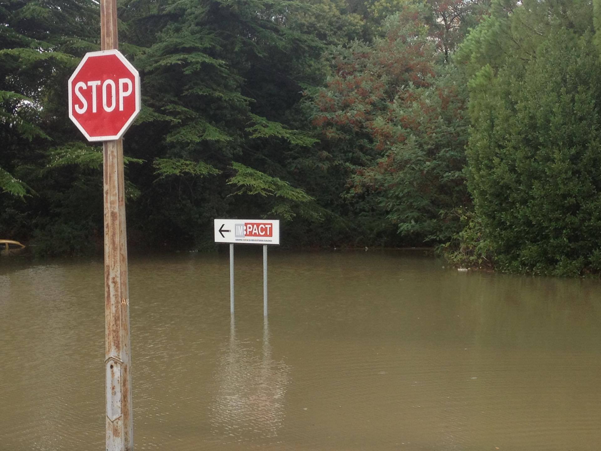 Poplava u bivšoj vojarni Franka Lisice