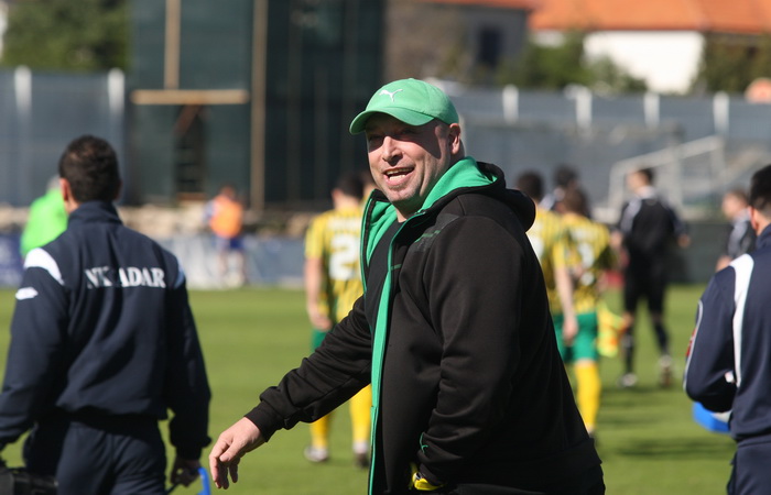 Zadar, 060413. 
Stadion na Stanovima.
Utakmica 26. kola prve HNL izmedju NK Zadar i NK Istra. Na fotografiji: trener istre Igor Pamic.
Foto: Jure Miskovic / CROPIX