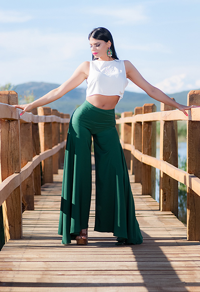 Anita Maričić u promociji modnih kreacija na Vranskom Jezeru (foto: Ivan Toman)