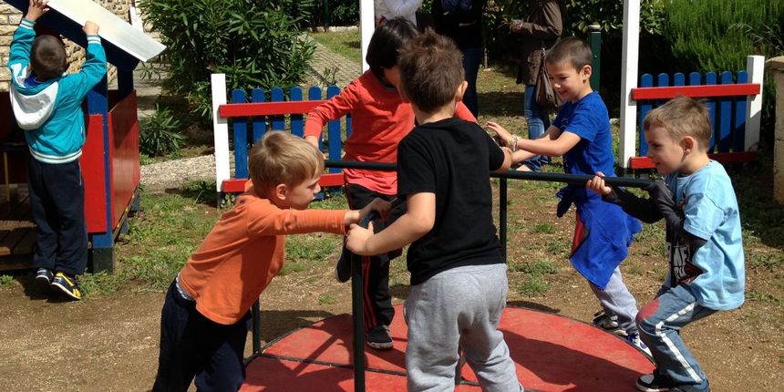 Dječji vrtić Lastavica iz Preka ugostio Loptice iz Zadra