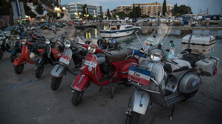 Vespa World Days 2015: Prve vespe stigle u Biograd, foto: Vinko Pešić
