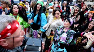 Stanarske maškare u karnevalskoj povorci, foto Iva Perinčić