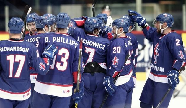 18.04.2016., Zagreb – Dom sportova, Svjetsko prvenstvo u hokeju, divizija 1, grupa B. Engleska – Estonija. Photo: Sanjin Strukic/PIXSELL