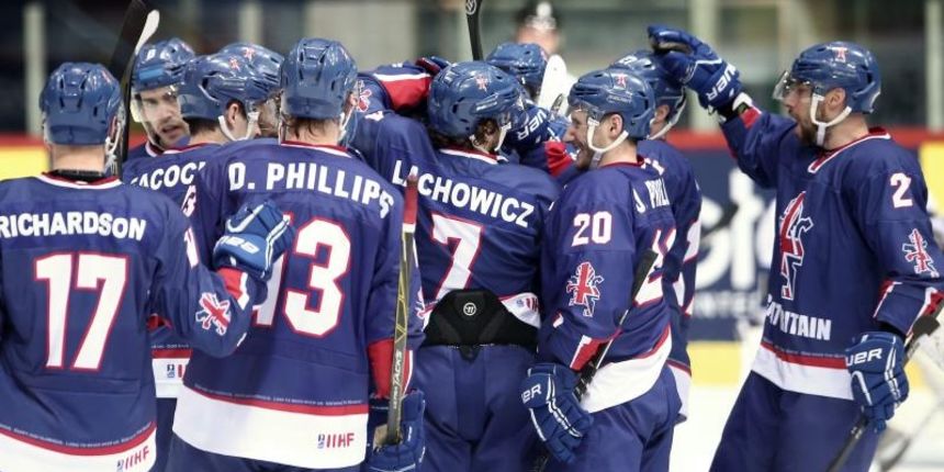 18.04.2016., Zagreb – Dom sportova, Svjetsko prvenstvo u hokeju, divizija 1, grupa B. Engleska – Estonija. Photo: Sanjin Strukic/PIXSELL 18.04.2016., Zagreb – Dom sportova, Svjetsko prvenstvo u hokeju, divizija 1, grupa B. Engleska – Estonija. Photo: Sanjin Strukic/PIXSELL