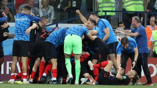 Nižnji Novgorod, Rusija – Svjetsko nogometno prvenstvo 2018., osmina finala, Hrvatska – Danska 4-3 (1-1, 1-1).