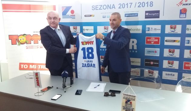 Potpisan sponzorski ugovor između tvrtke Tommy i KK Zadar