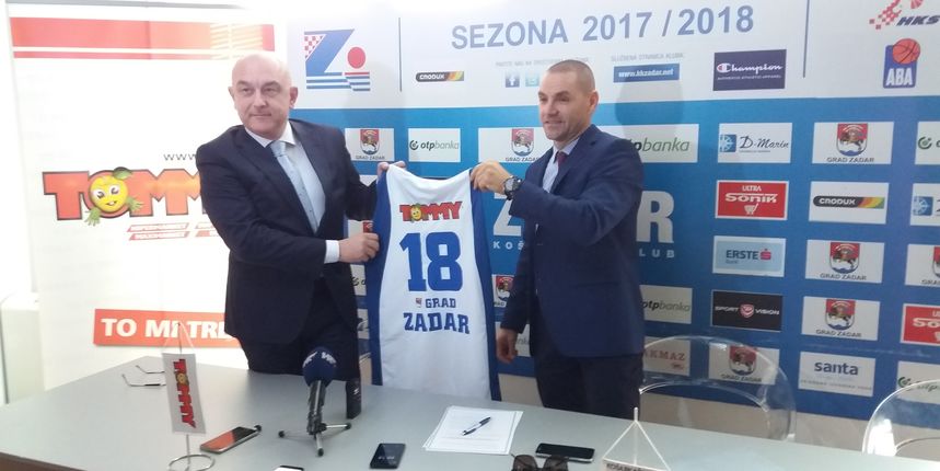 Potpisan sponzorski ugovor između tvrtke Tommy i KK Zadar